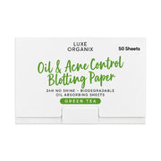 Luxe Organix Oil & Acne Control Blotting Paper Green Tea (Refill 50 Sheets)