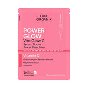 Luxe Organix Power Glow Serum Boost Sheet Mask | Bini Beauty AU NZ