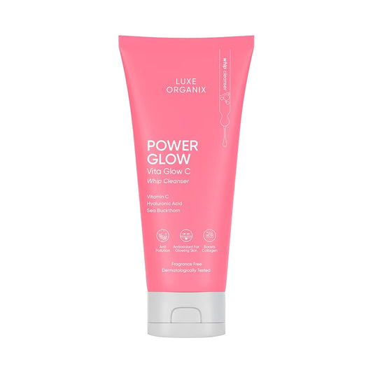 Luxe Organix Power Glow Vita Glow C Whip Cleanser | Bini Beauty