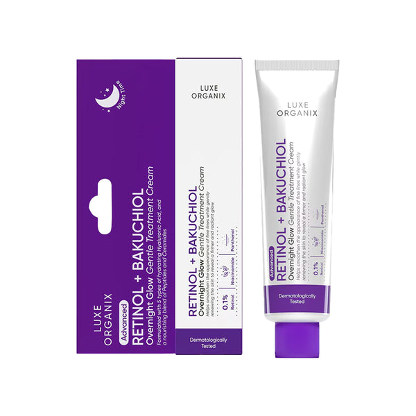 Luxe Organix Retinol + Bakuchiol Gentle Glow Treatment Cream 30g