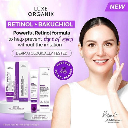 Luxe Organix Retinol + Bakuchiol Gentle Glow Treatment Cream 30g | Luxe Organix on Bini Beauty NZ AU