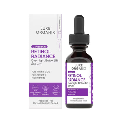 Luxe Organix Clinical Pro Retinol Radiance Serum | Bini Beauty NZ AU