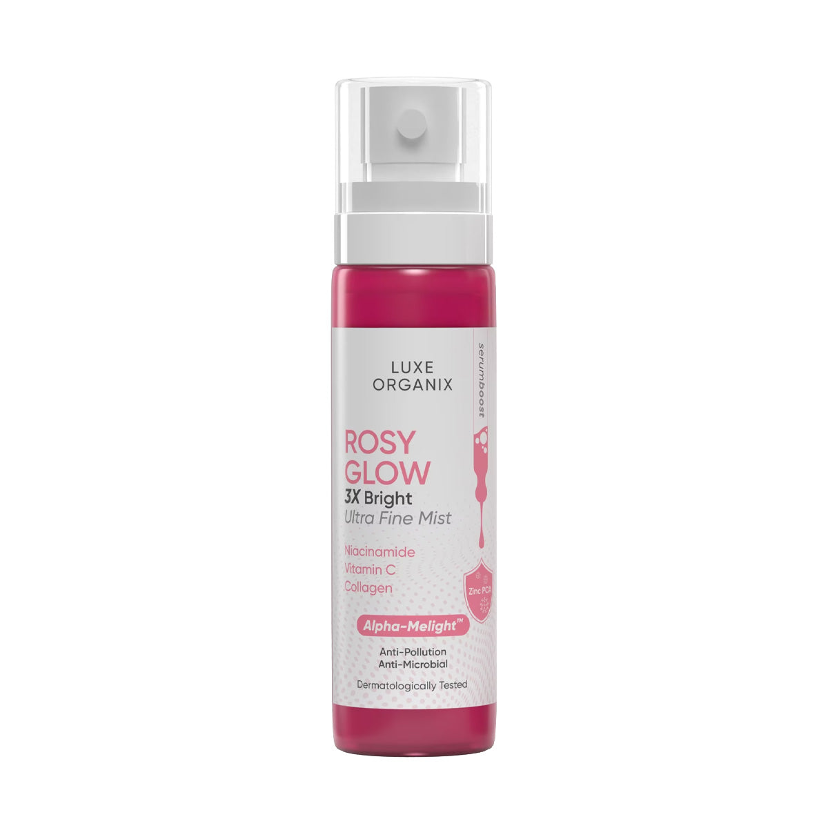 Luxe Organix Rosy Glow 3x Bright Ultra Fine Mist 80ml