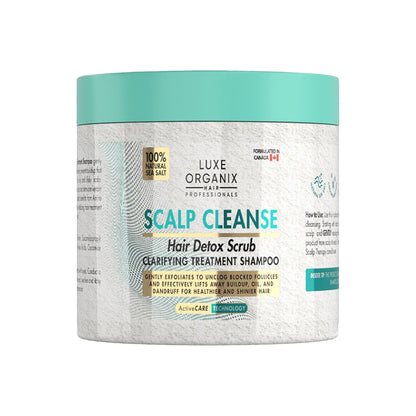 Luxe Organix Scalp Cleanse Hair Detox Scrub Clarifying Treatment Shampoo | Bini Beauty NZ AU