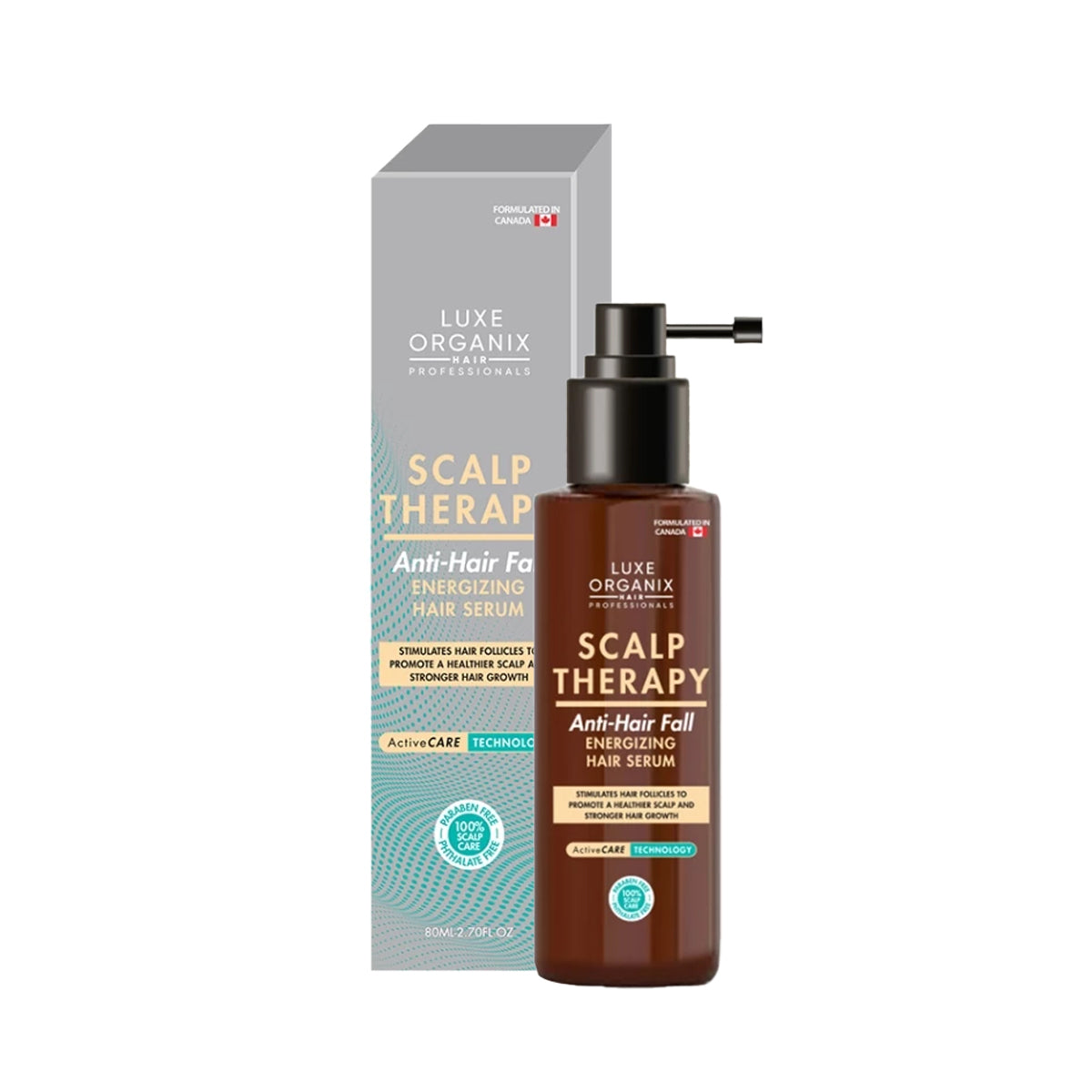 Luxe Organix Scalp Therapy Anti-Hair Fall Energizing Hair Serum 80ml | Bini Beauty AU NZ