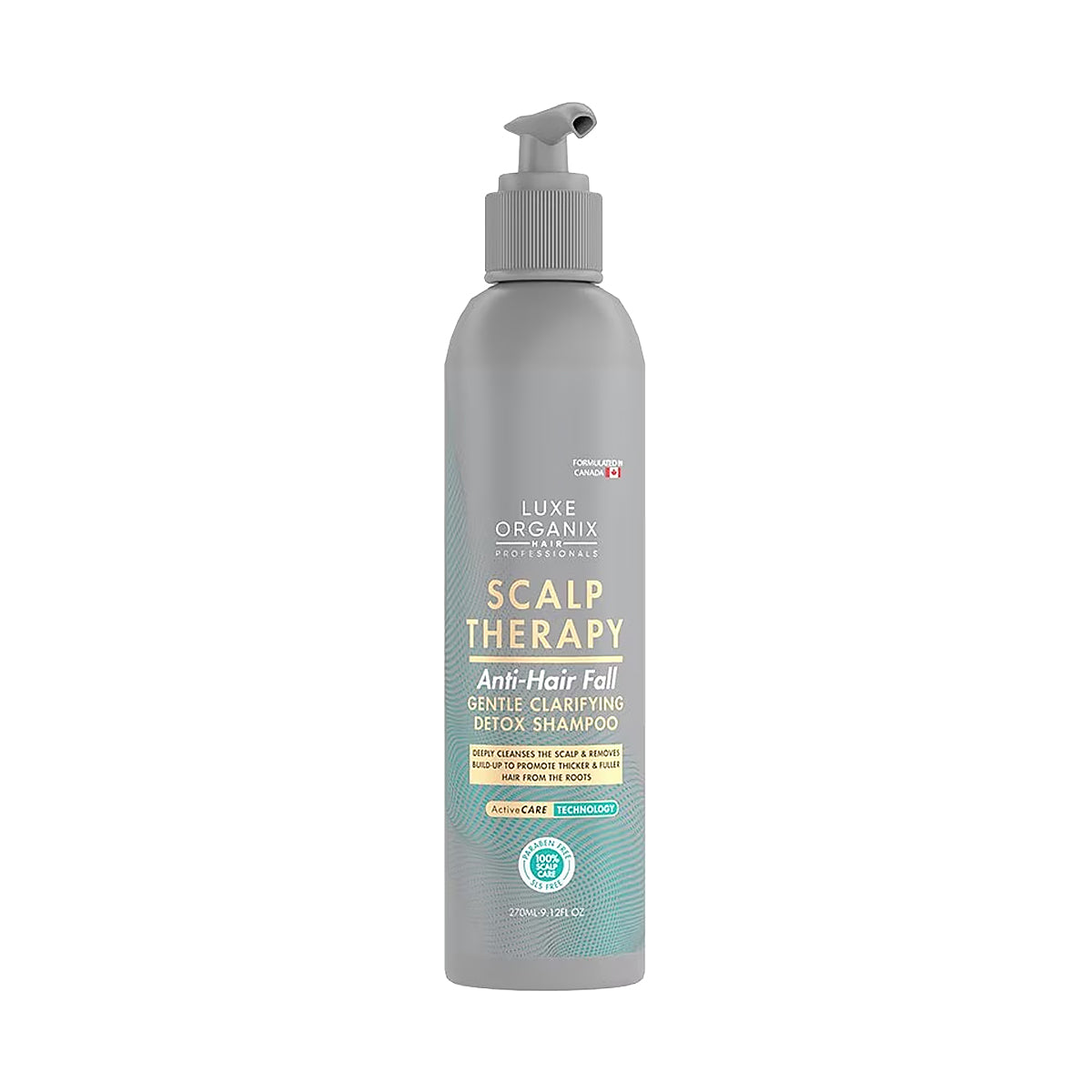 Luxe Organix Scalp Therapy Anti-Hair Fall Gentle Clarifying Detox Shampoo 270ml | Bini Beauty AU NZ