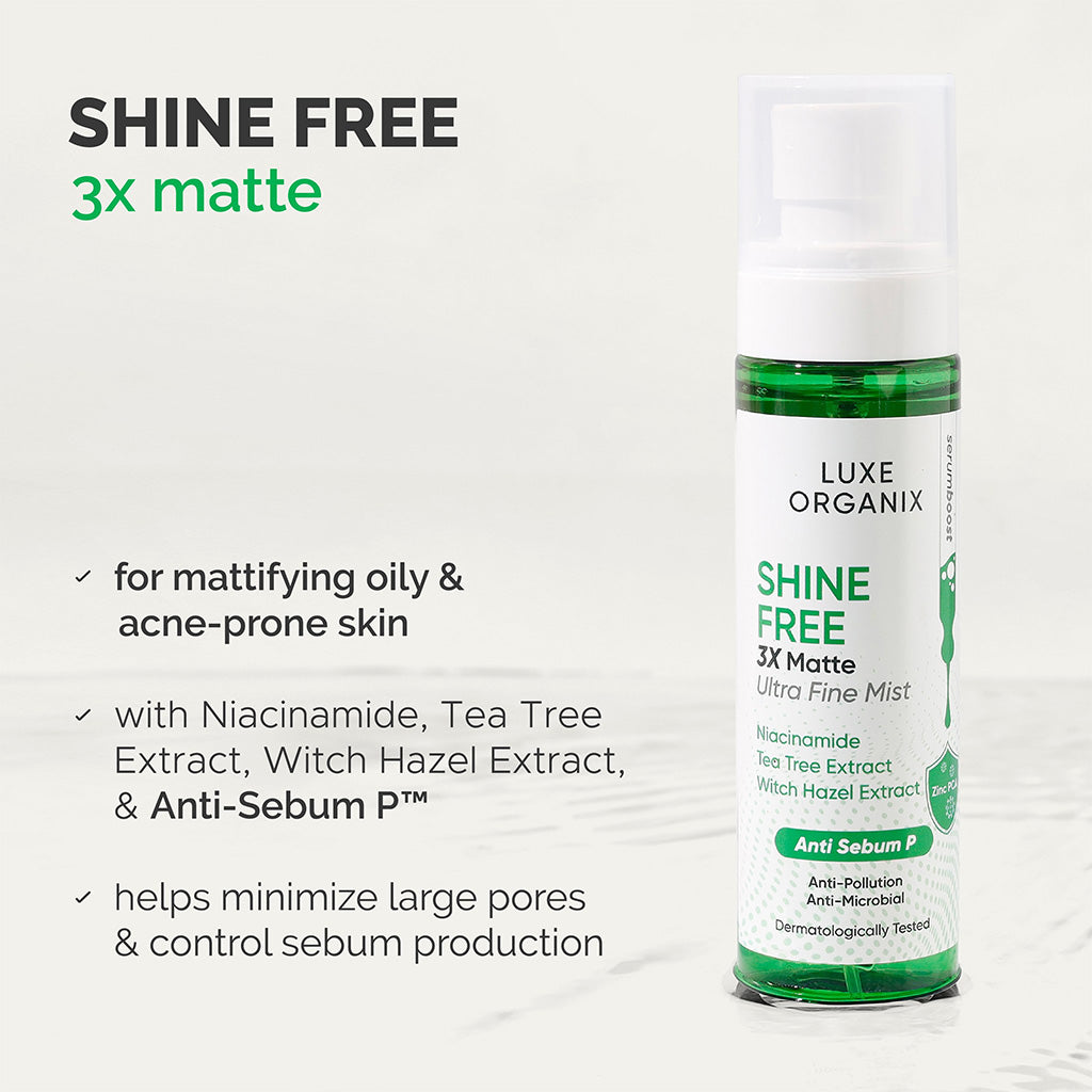 Key Benefits of Luxe Organix Shine Free 3x Matte Ultra Fine Mist 80ml
