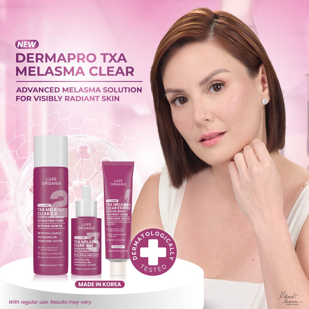 Luxe Organix DermaPRO TXA Melasma Clear Brightening Trio Bundle