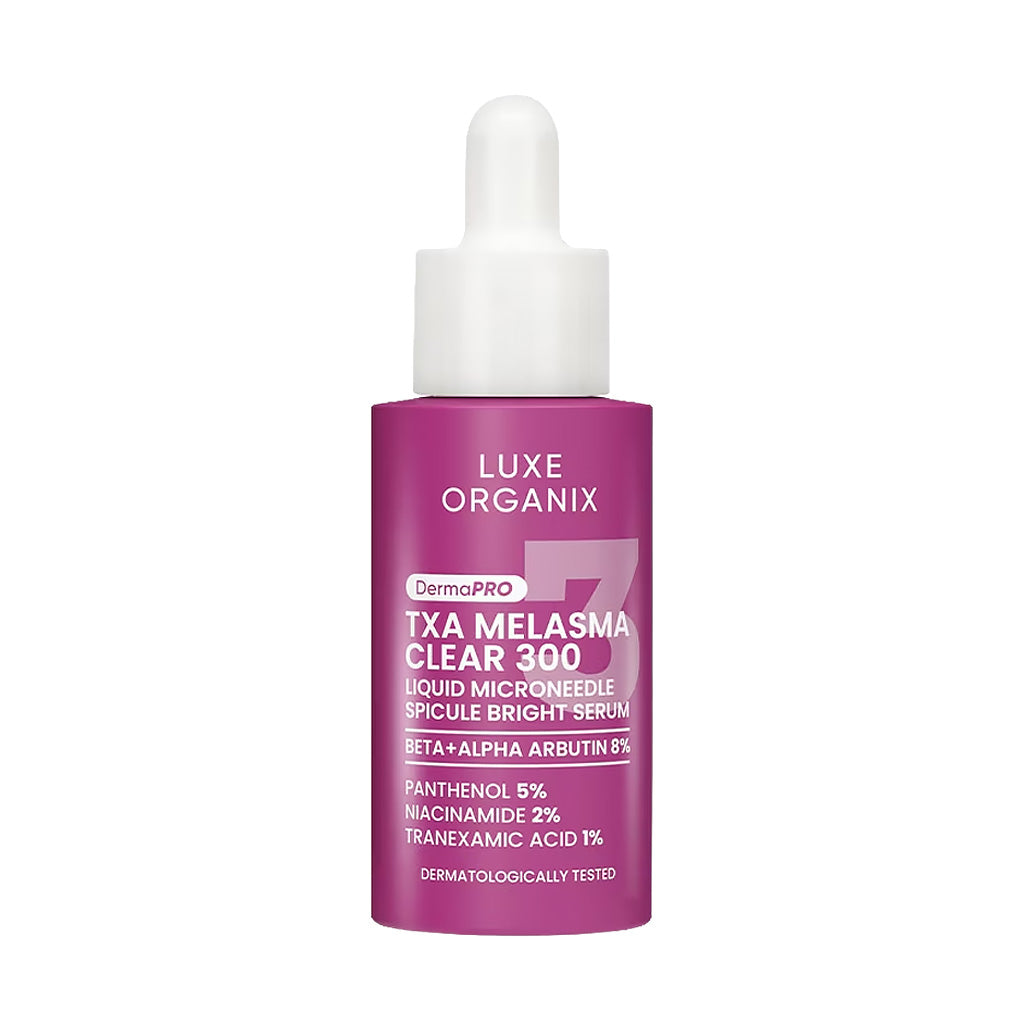 Luxe Organix DermaPRO TXA Melasma Clear 300 Liquid Microneedle Spicule Bright Serum 30ml