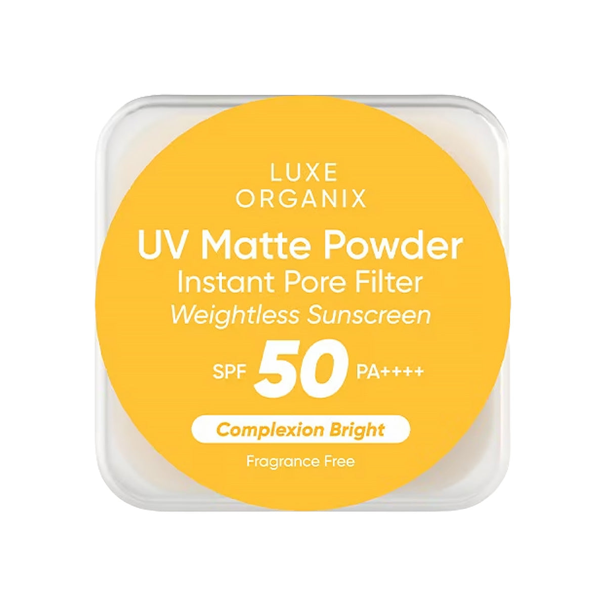 Luxe Organix UV Matte Powder Instant Pore Filter Weightless Sunscreen Complexion Bright 15g