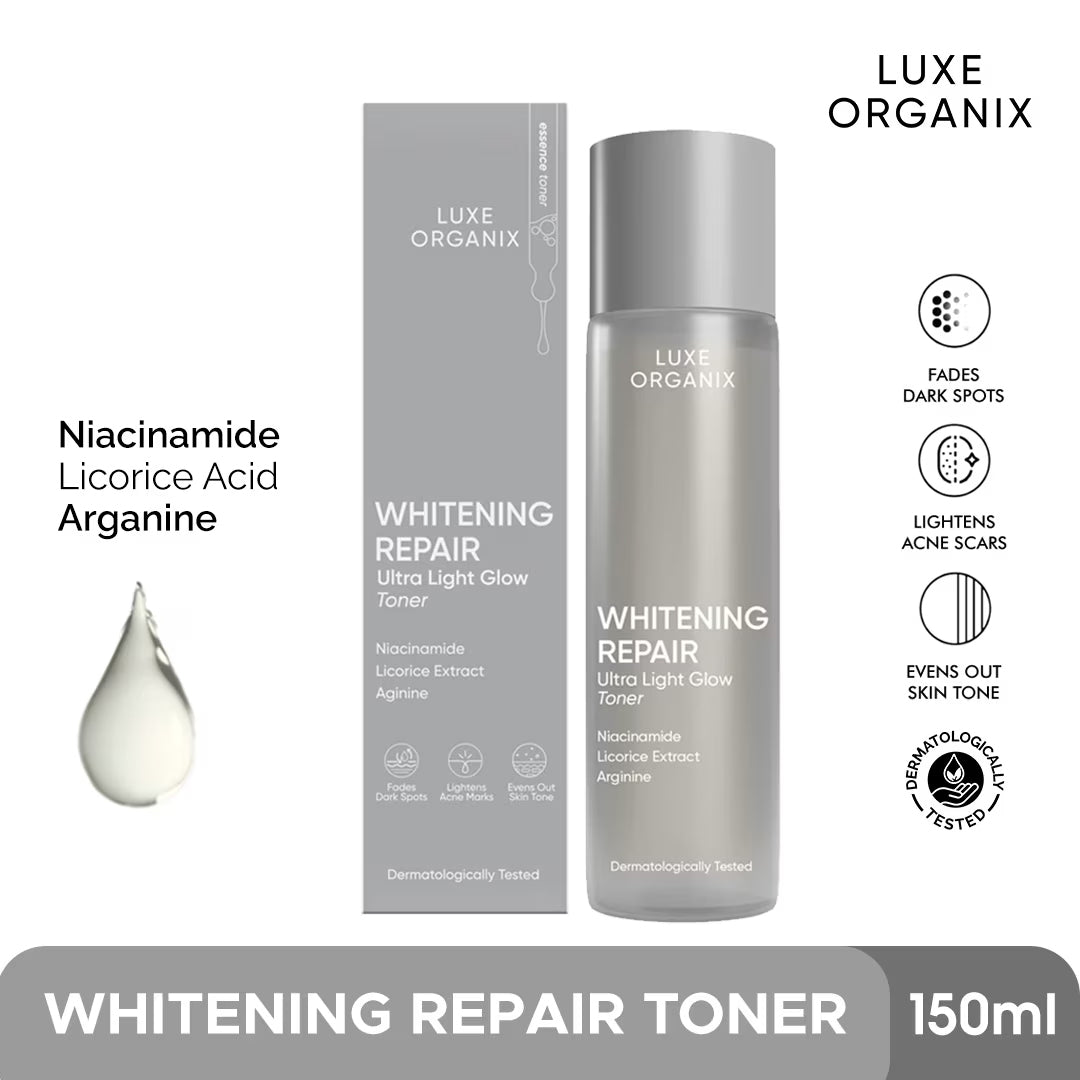 Luxe Organix Whitening Repair Ultra Light Glow Toner | Skincare NZ AU - feature