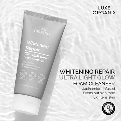 Luxe Organix Whitening Repair Ultra Light Glow Foam Cleanser | Bini Beauty