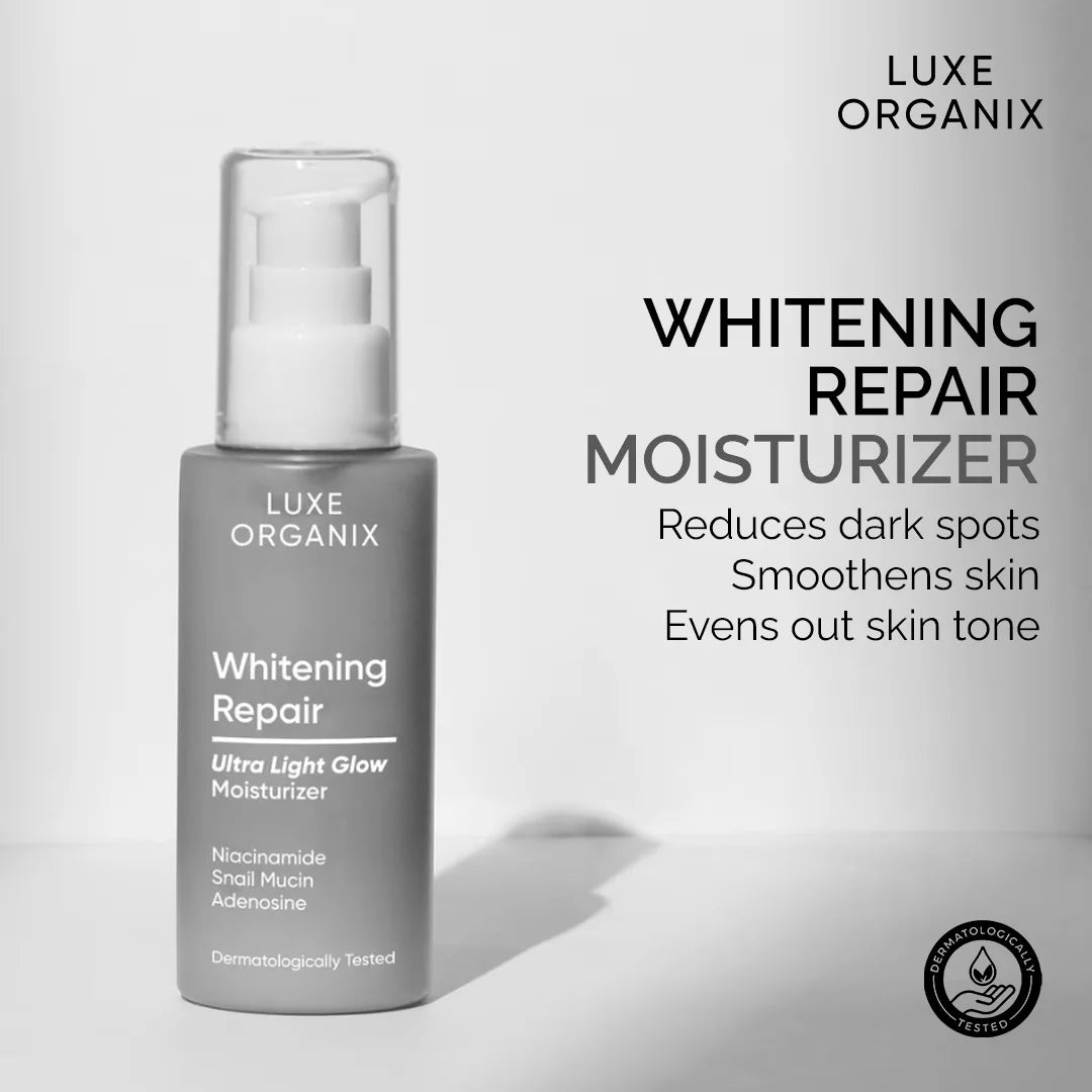 Luxe Organix Whitening Repair Ultra Light Glow Moisturizer | Bini Beauty NZ AU