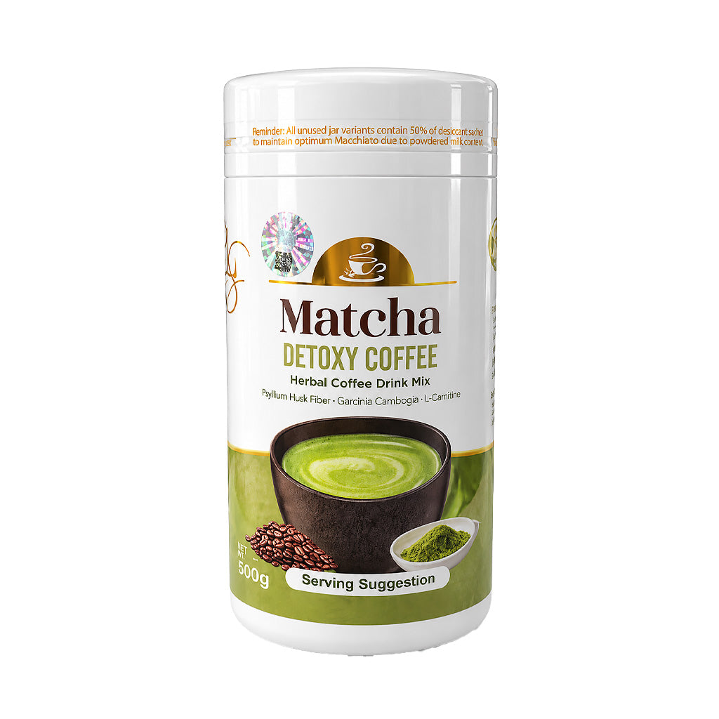 Luxe Slim Matcha Detoxy Coffee Herbal Coffee Drink Mix 500g