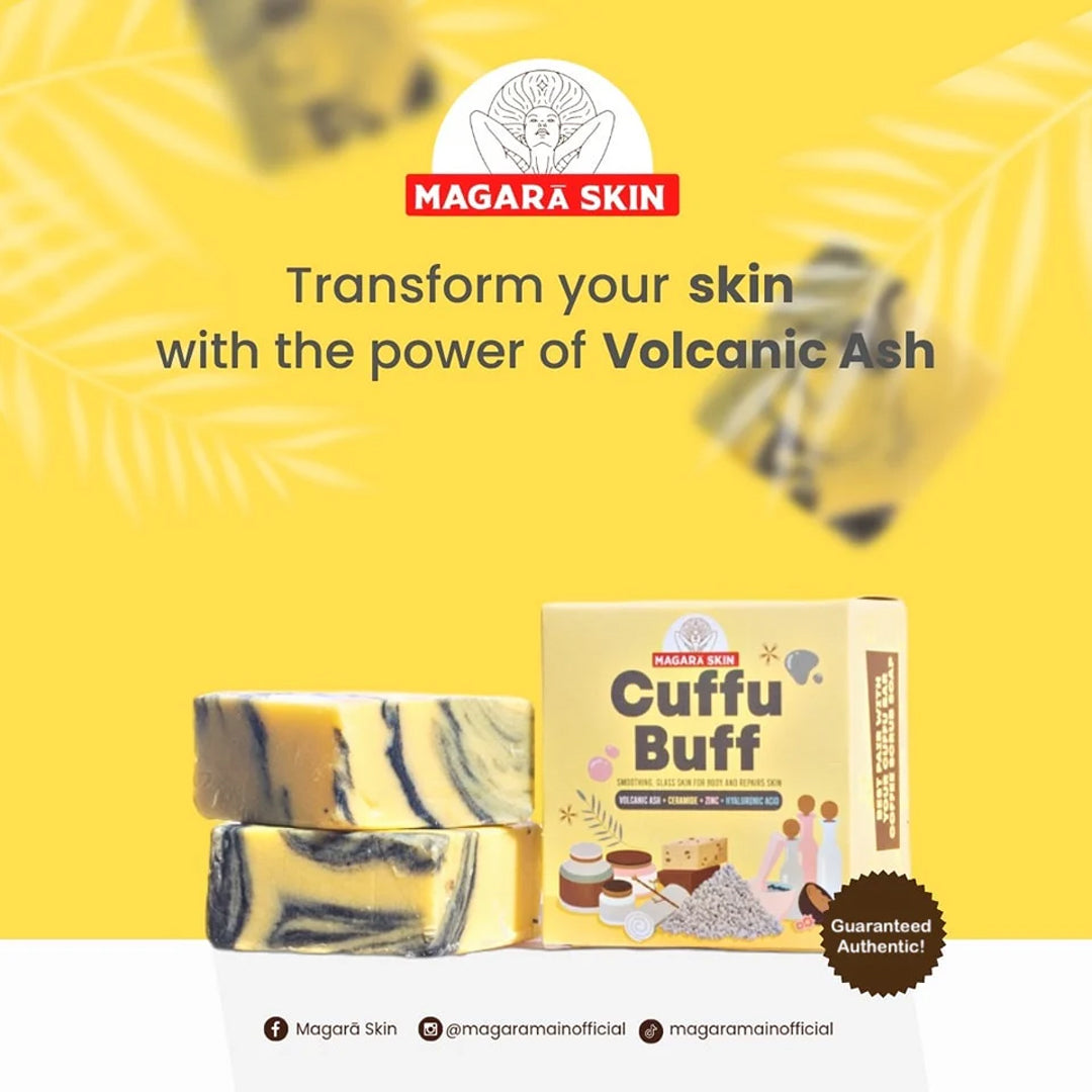 Magarā Skin Cuffu Buff Soap | Filipino Skincare NZ - volcanic ash soap