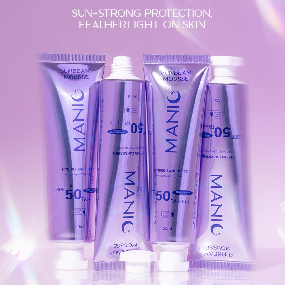 Manic Beauty Sunbeam Mousse Hybrid Sunscreen SPF 50 PA++++ 50ml