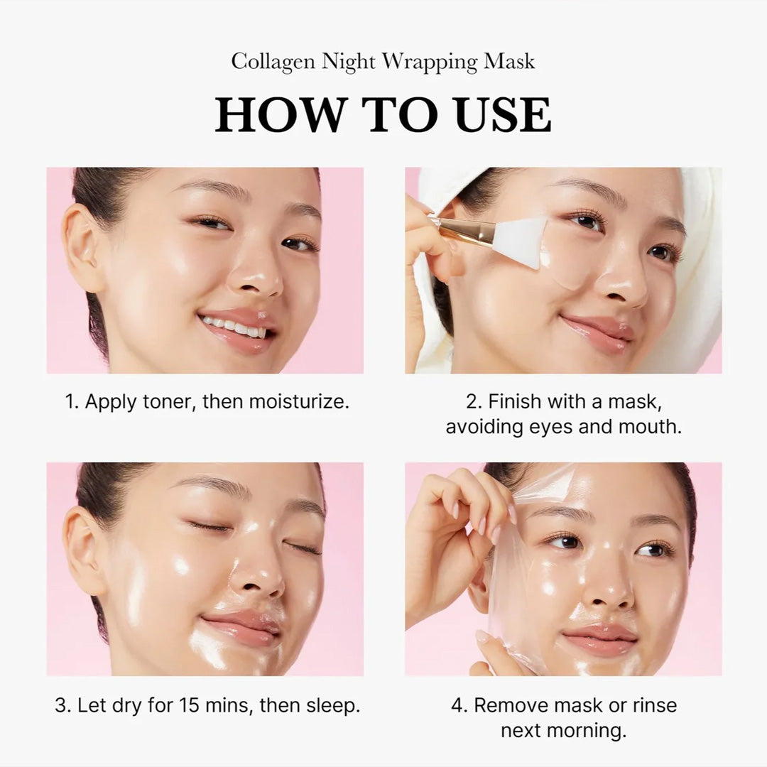 Medicube Collagen Night Wrapping Mask 75ml how to use
