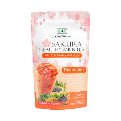 Namiroseus Sakura Healthy Thai Milk Tea | Bini Beauty NZ AU