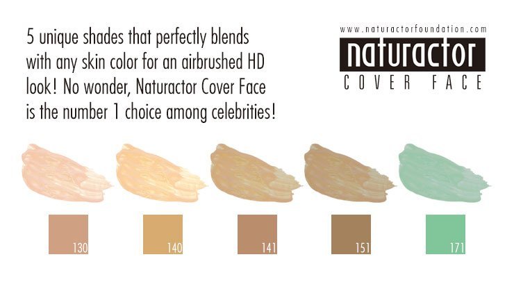 Naturactor Cover Face Concealer Foundation | NZ AU - shades