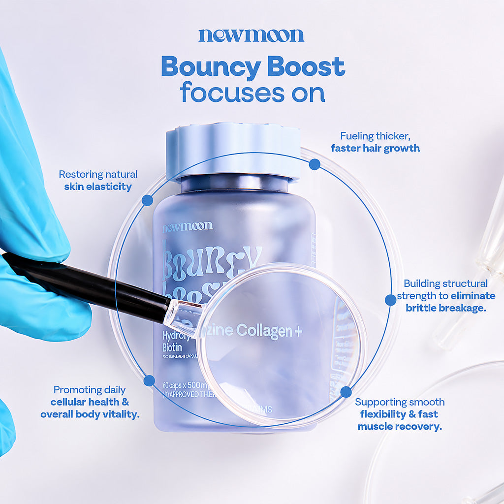 Key focus of New Moon Bouncy Boost  60 Capsules 500mg