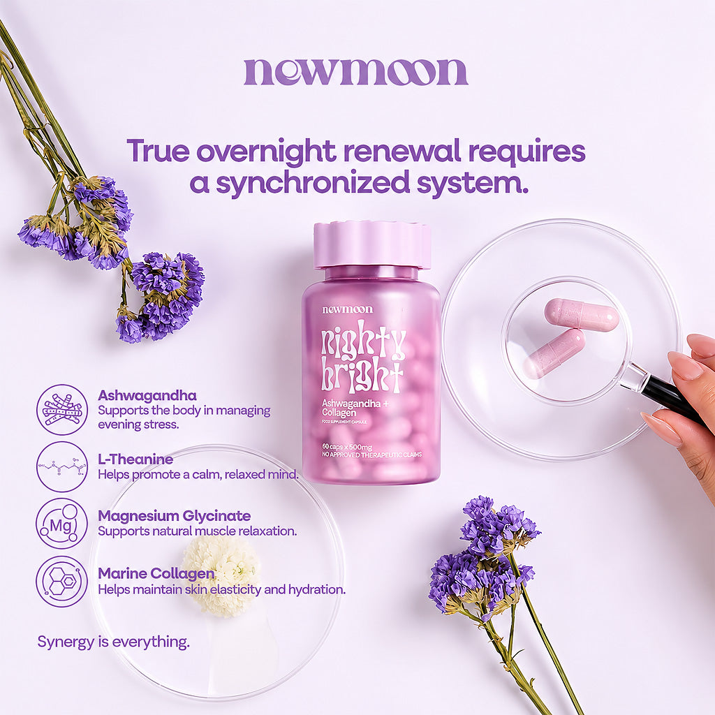 Key Ingredients of New Moon Nighty Bright 60 Capsules 500mg