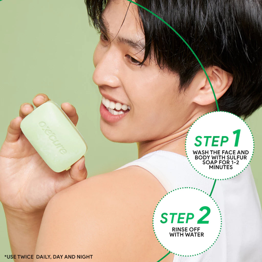 Oxecure Sulfur Soap 100g - how to use