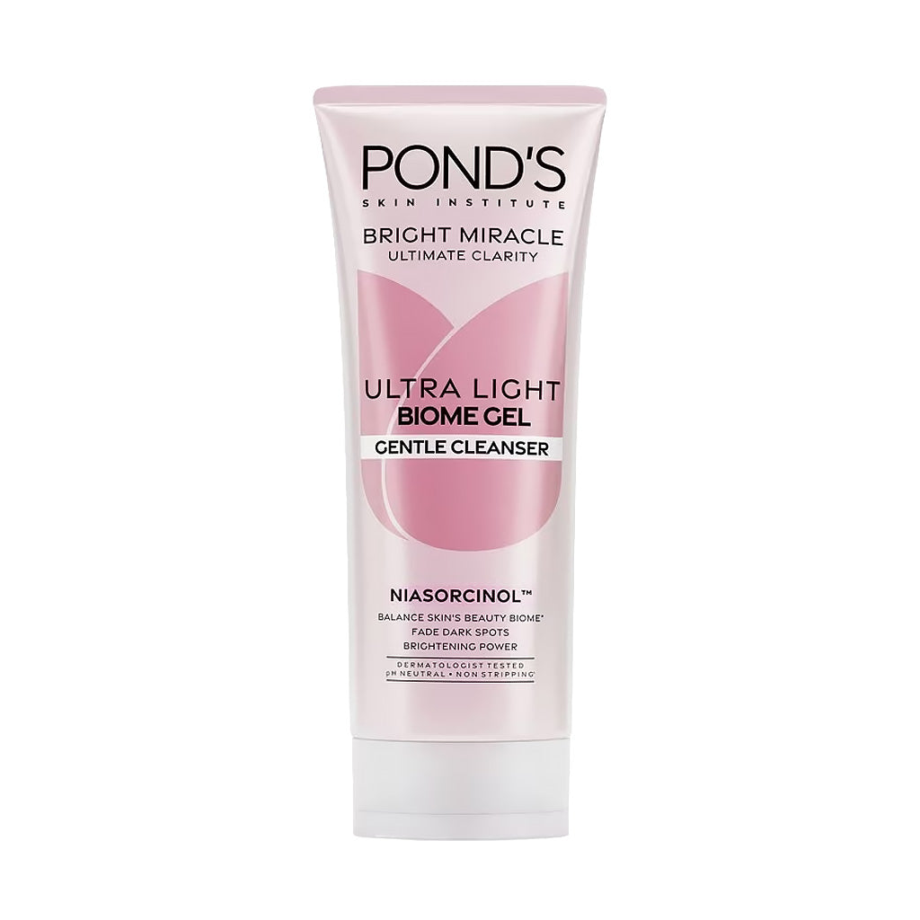 POND’S Bright Miracle Ultra Light Biome Gel Niasorcinol Gentle Cleanser 90g