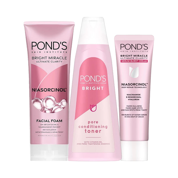 POND'S bright beauty moist 3個セット POND'S Ultimate Clarity Brightening Trio Bundle – Bini Beauty