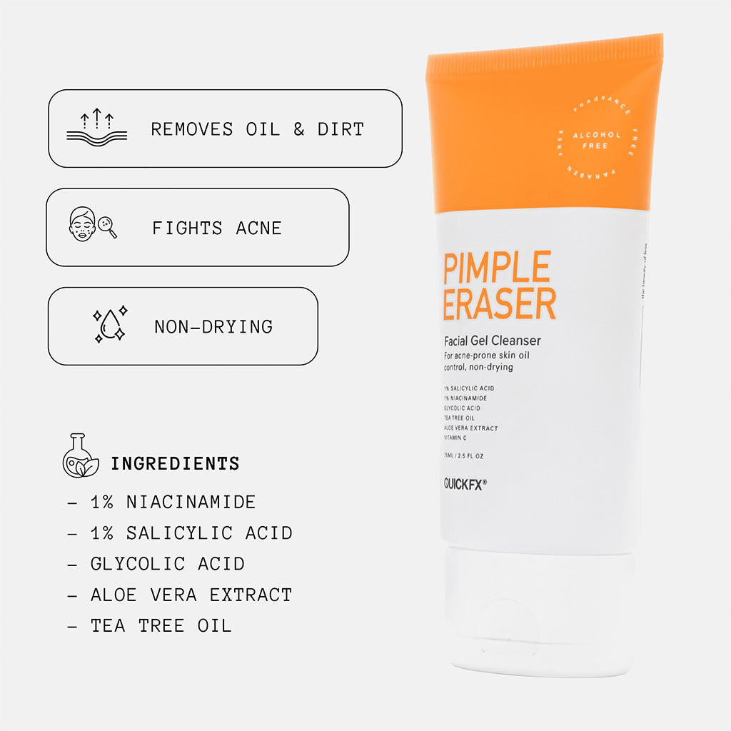 QUICKFX Pimple Eraser Facial Gel Cleanser 75ml