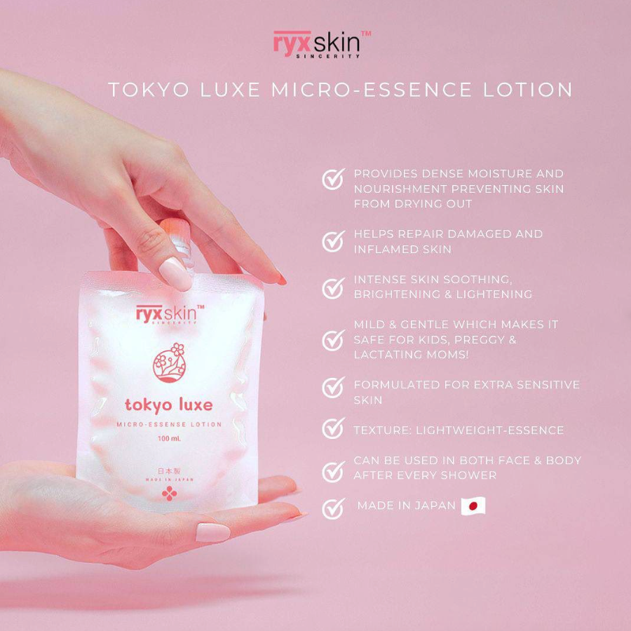 RYX Skin Tokyo Luxe Micro-Essence Lotion 100mL | Filipino Skincare NZ AU