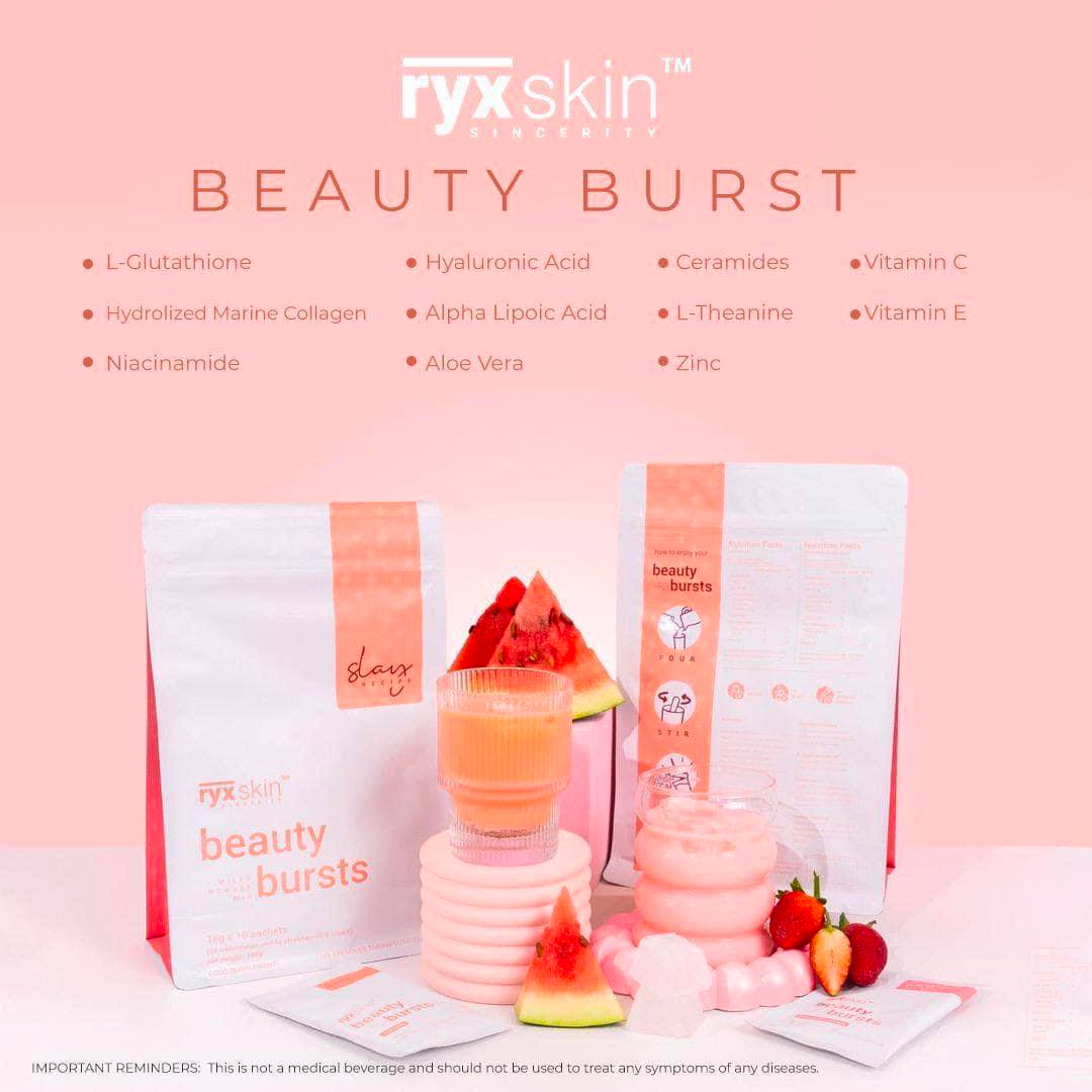 RYX Skin Beauty Bursts Milky Powder Mix | Filipino Dietary Supplements - NZ AU Bini Beauty - lifestyle photo