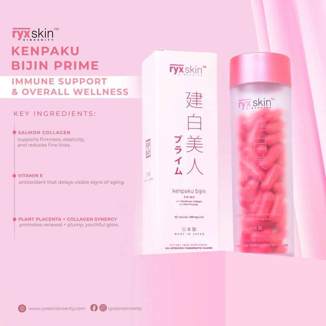 ryx glutathione review RYX Skin Kenpaku Bijin Prime – Glutathione & Collagen Supplement – Bini Beauty