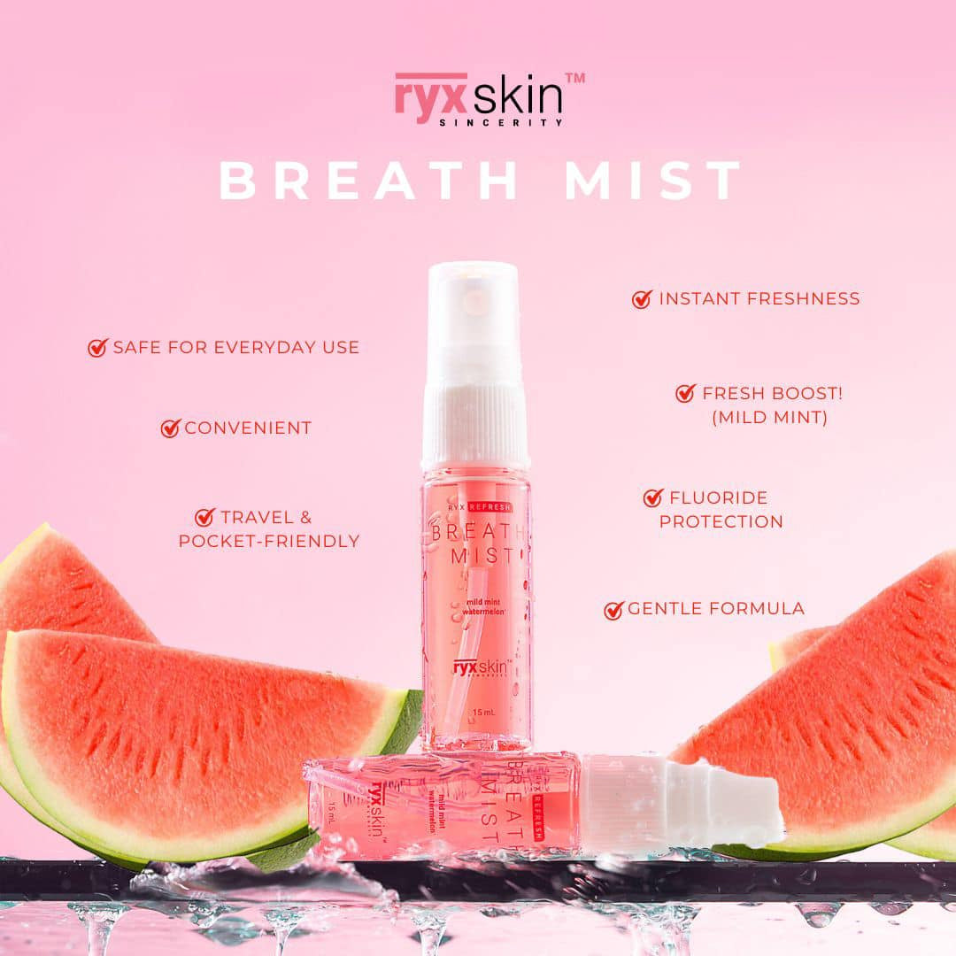 RYX Skin Refresh Breath Mist 15ml benefits