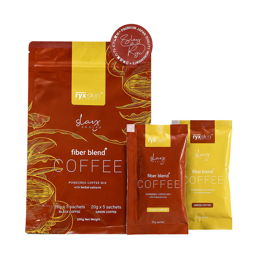 Ryx Skin Slay Recipe Fiber Blend+ Coffee 10 Sachets x 20g