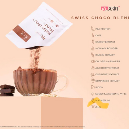 RYX Skin Swiss Choco Blend | Filipino Dietary Supplements NZ AU - Bini Beauty - ingredients