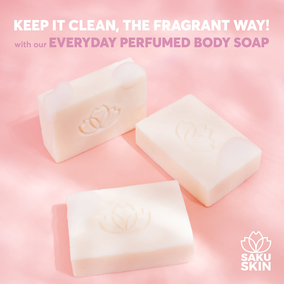 Saku Skin Everyday Perfumed Body Soap 100g | Bini Beauty NZ AU