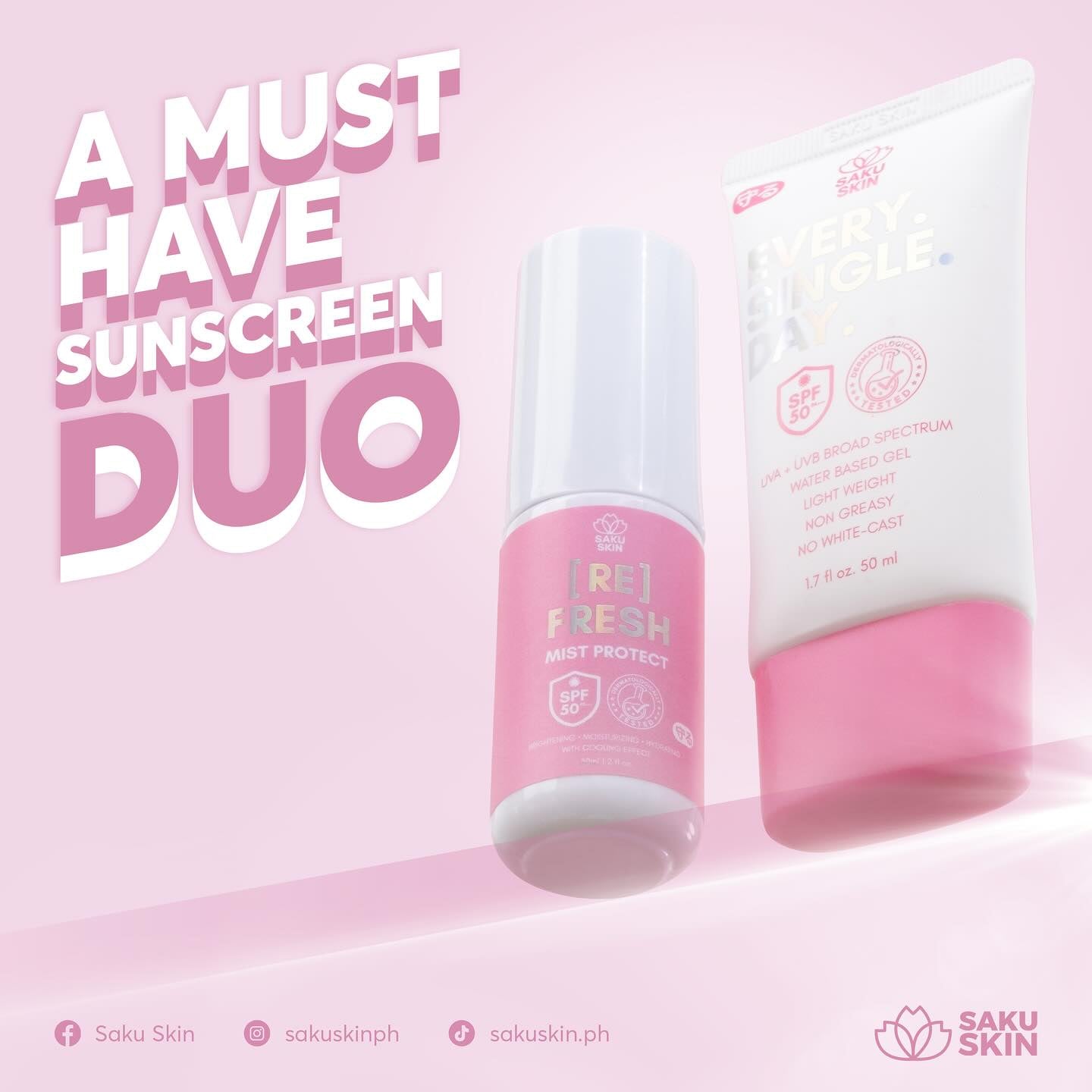 Saku Skin Sun Protect Duo Bundle | Bini Beauty AU NZ