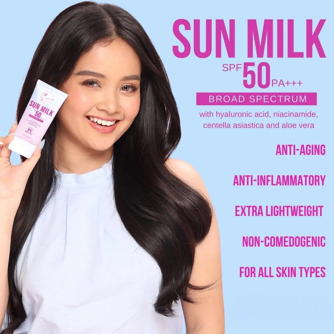 Sereese Beauty Sun Milk SPF50 PA+++ 0% White Cast | Filipino Beauty