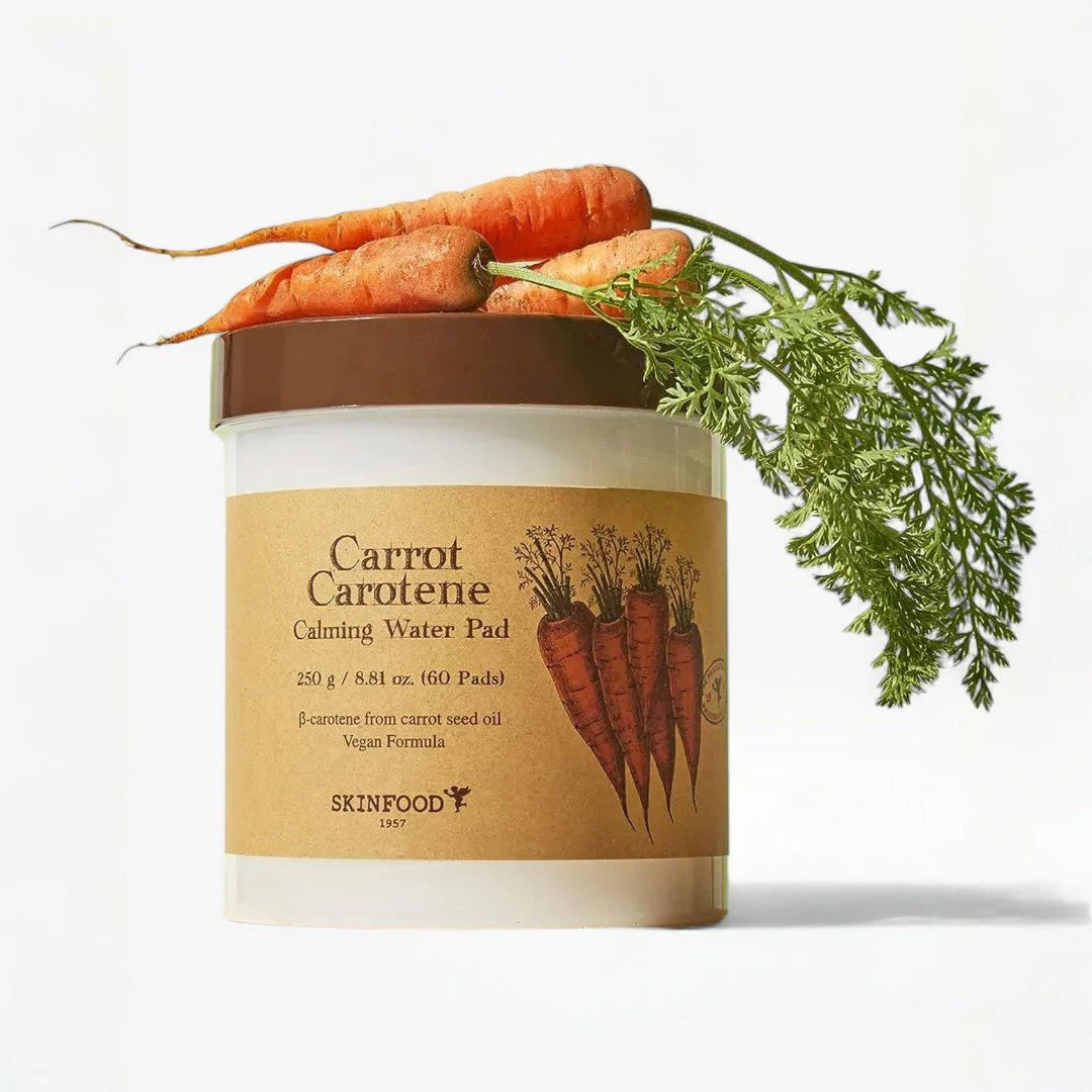SKINFOOD Carrot Carotene Calming Water Pad – Hydrating Pads – Bini