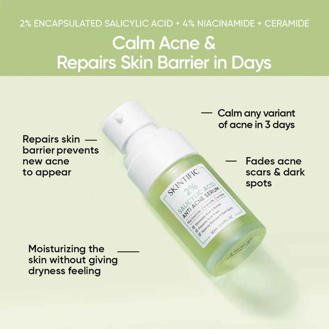 Skintific 2% Salicylic Acid Anti-Acne Serum 20ml | Skintific NZ AU