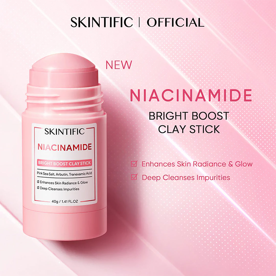 Skintific Niacinamide Bright Boost Clay Stick | Bini Beauty NZ AU