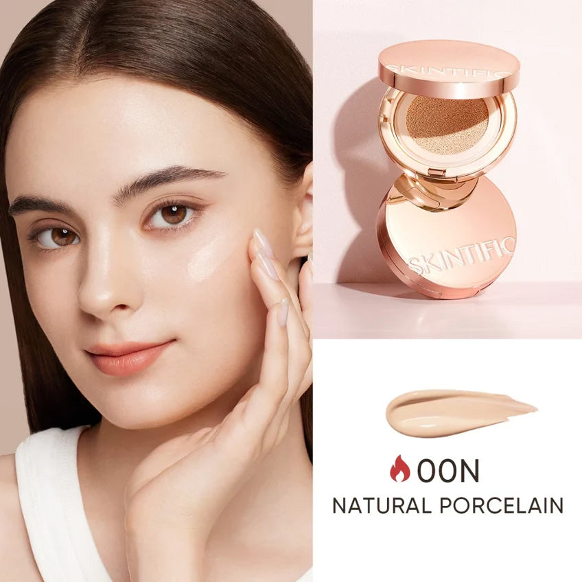 Skintific Cover All Perfect Cushion SPF 35 PA++++ in 00N Natural Porcelain shade