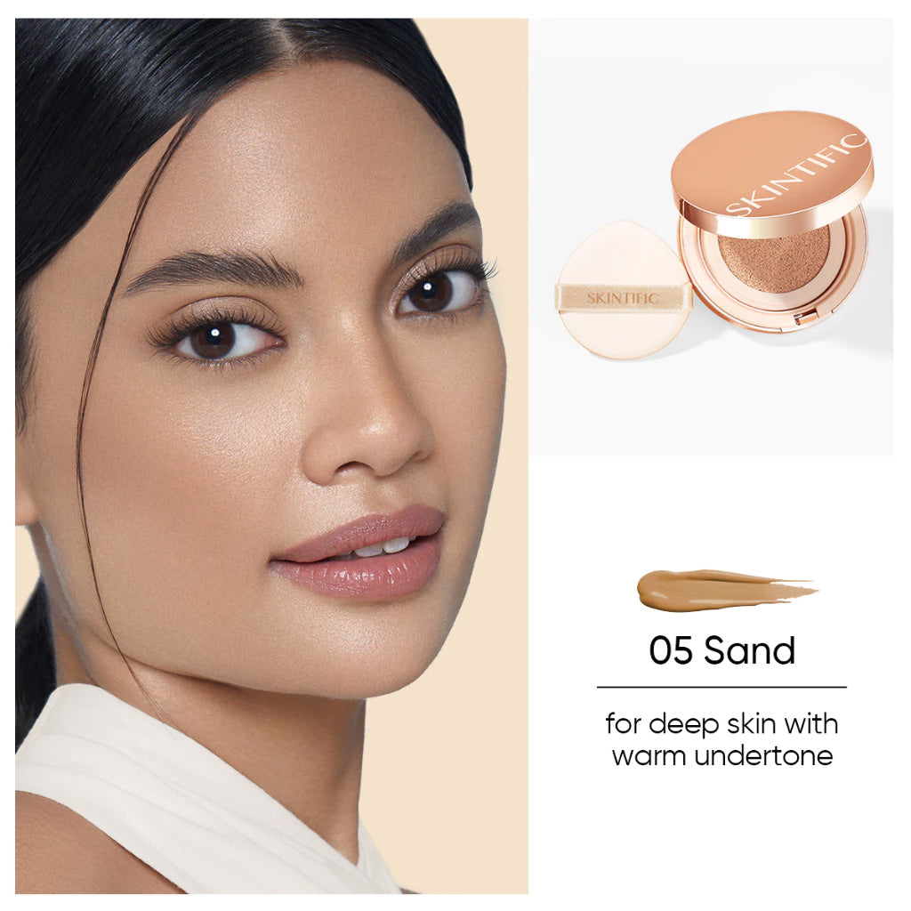 Skintific Cover All Perfect Cushion SPF 35 PA++++ - 05 Sand Shade