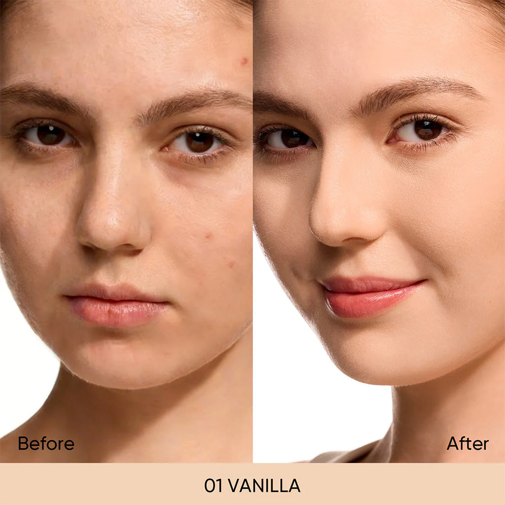Skintific Perfect Stay Velvet Matte Cushion 01 Vanilla