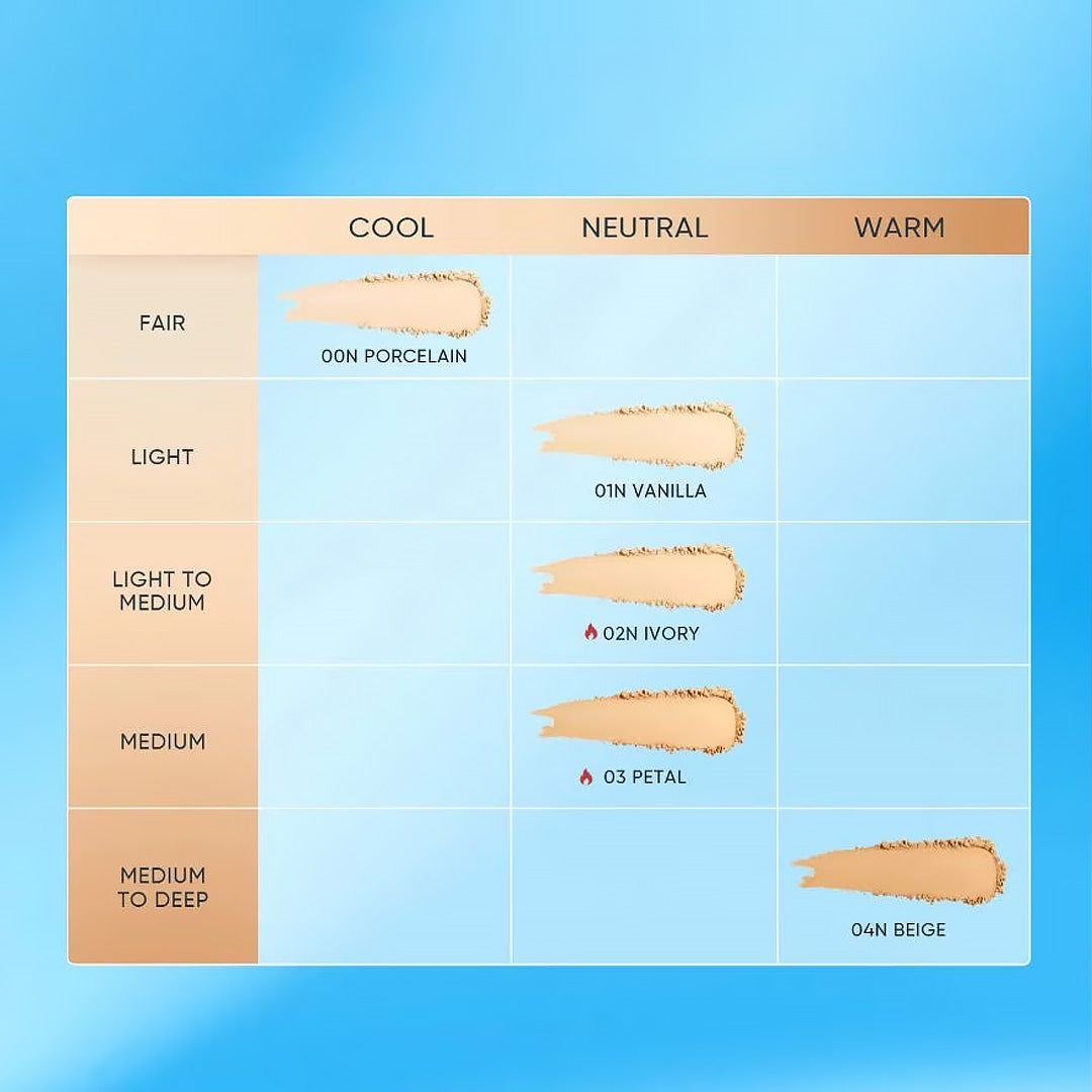 Skintific Ultra Cover Powder Foundation all shades available