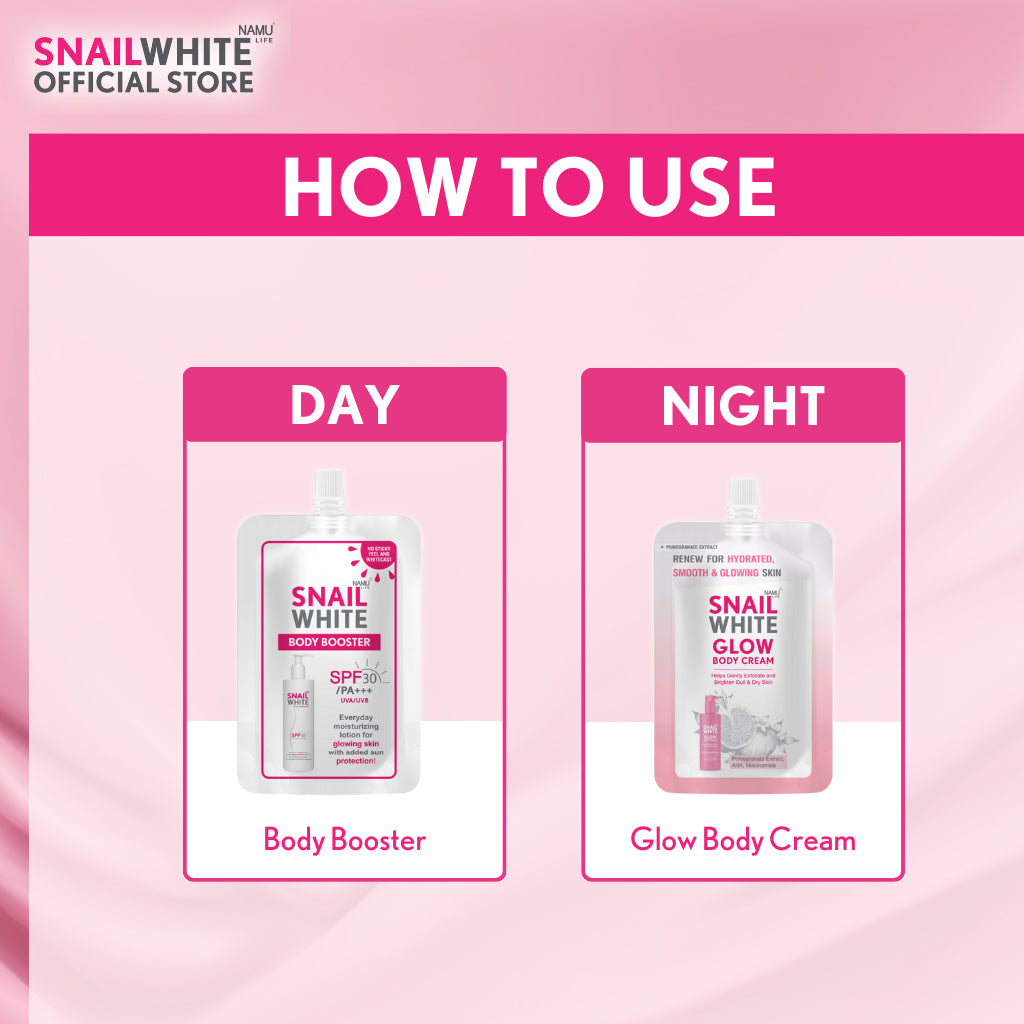 SNAILWHITE Body Glow Travel Duo Bundle | Bini Beauty AU NZ