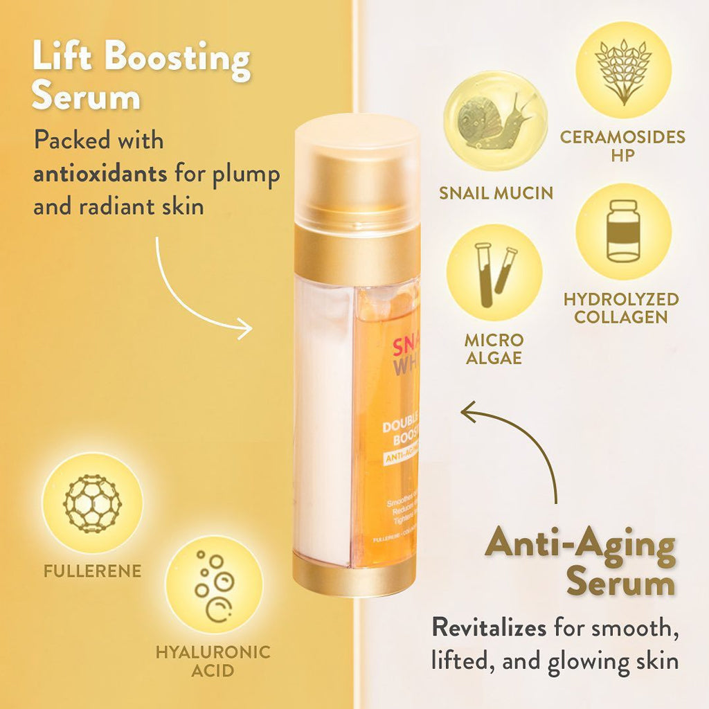 SNAILWHITE Double Boosting Anti-Aging Serum | Bini Beauty NZ AU