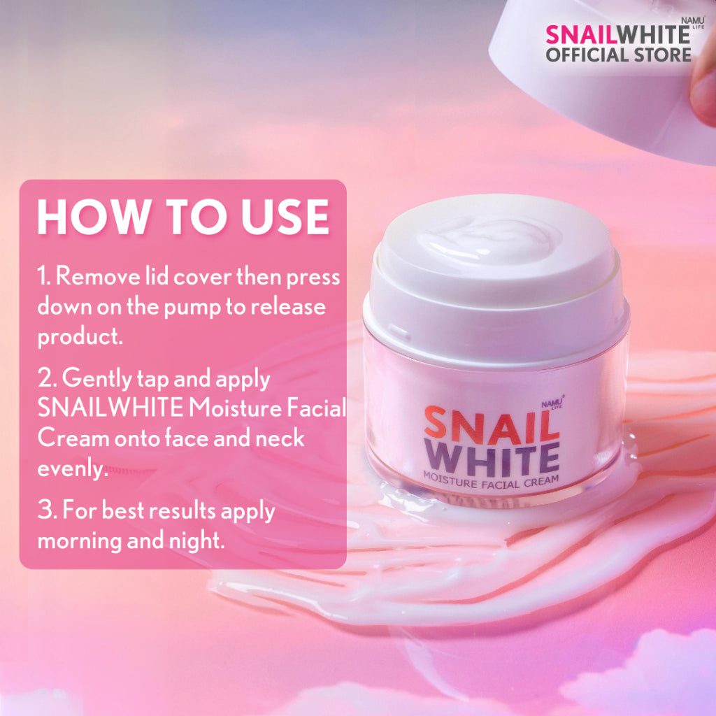 SNAILWHITE Moisture Facial Cream 30ml | Bini Beauty NZ AU