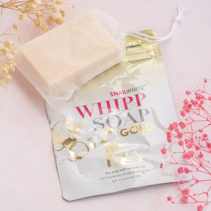 SNAILWHITE Whipp Soap Gold 100g | Bini Beauty NZ AU