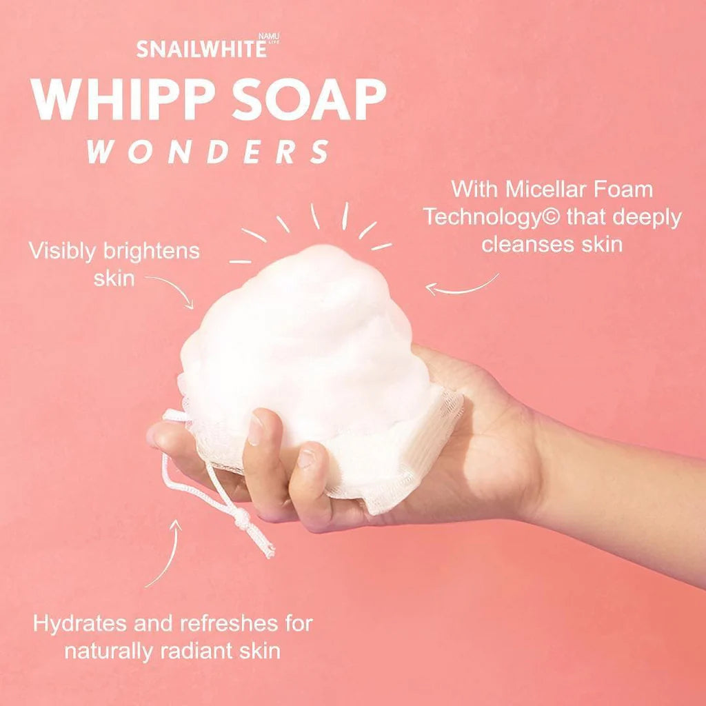 SNAILWHITE Whipp Soap 100g | Bini Beauty NZ AU